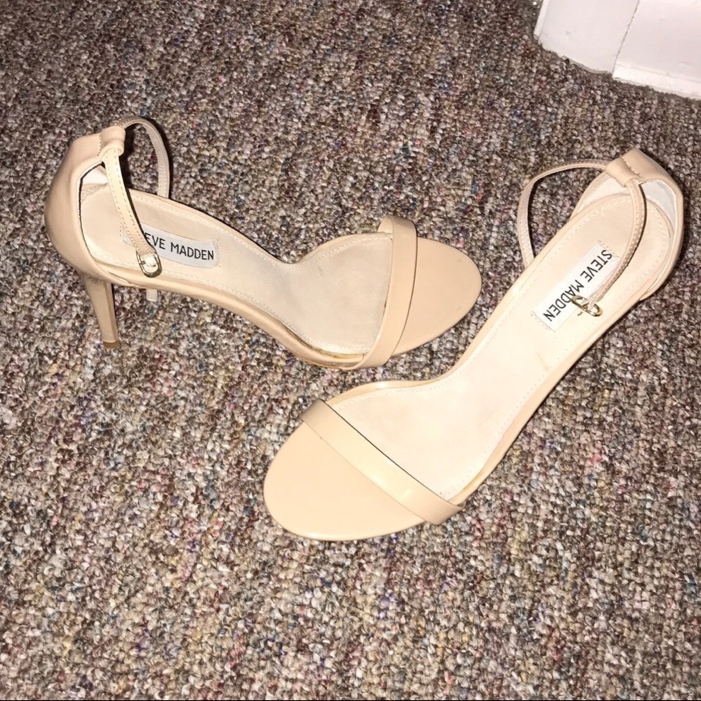 Steve Madden ankle strap heels.